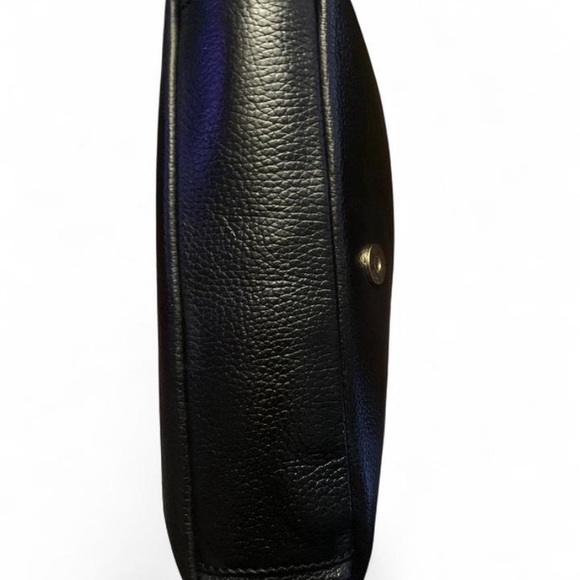 Divina Firenze Elegant Black Leather Shoulder Bag - Picture 5 of 5